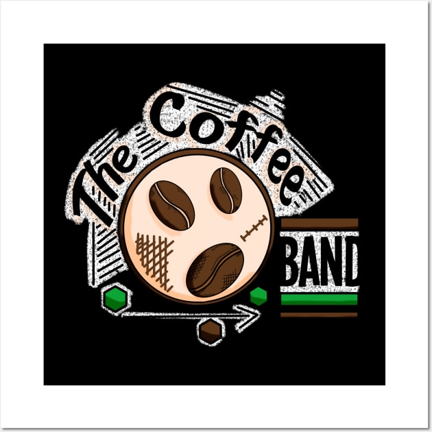 Coffee Band - Coffee Music Lovers Wall Art by HCreatives